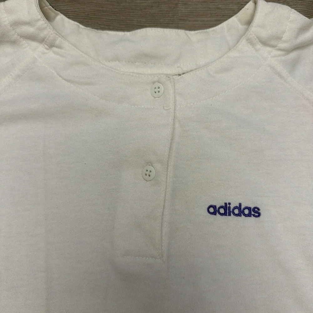 Vintage 90s Adidas Stefan Edberg Tennis Shirt Mens M Abstract Graphic ATP Polo